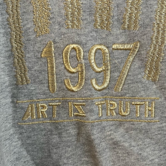 Zadig & Voltaire Embroidered Cotton Sweatshirt in Grey - Picture 7 of 9